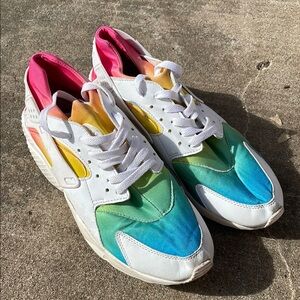 Rainbow Nike Air sneakers